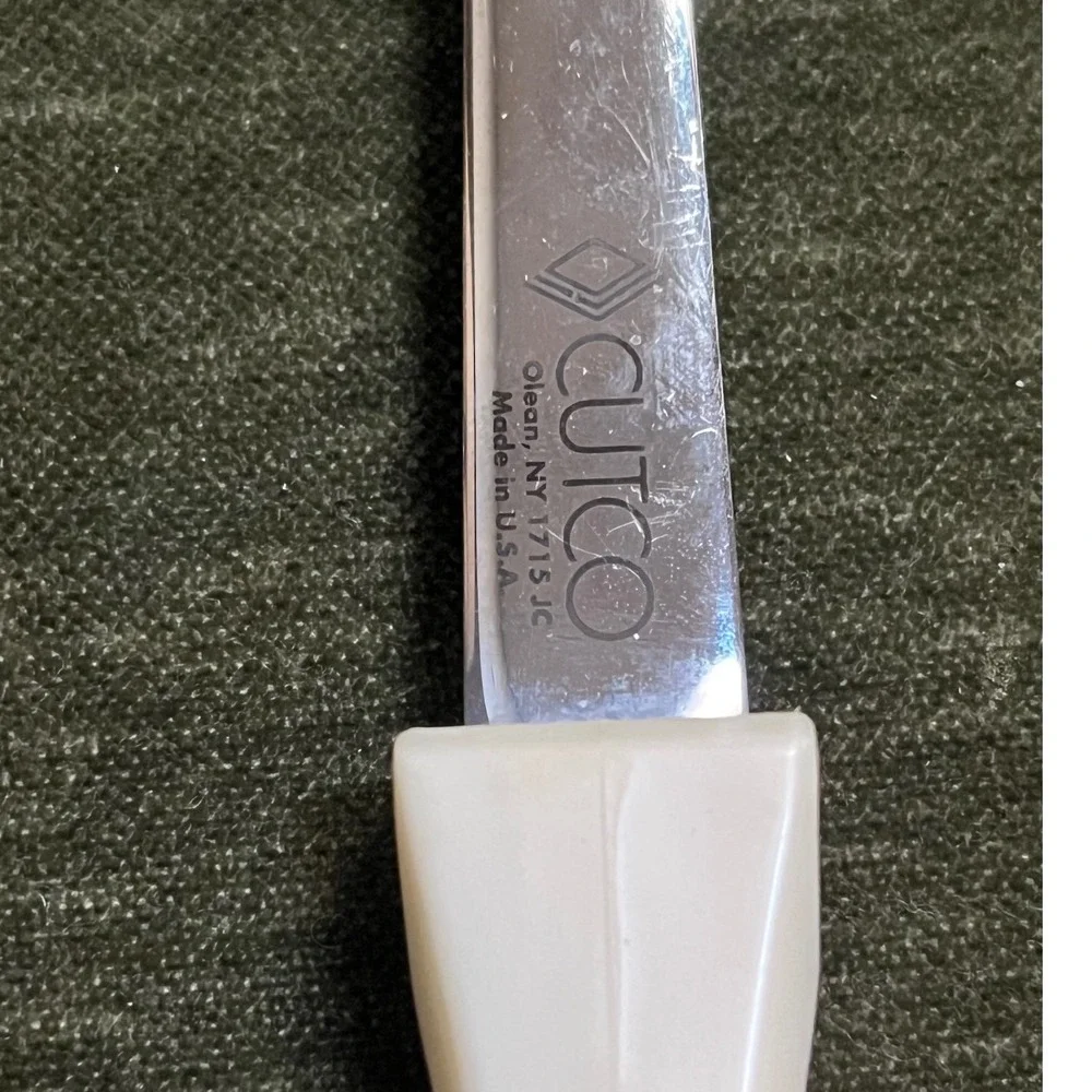 Vintage Cutco 4-Piece Kitchen Utensil Set White Pearl Handles & Stainless Steel